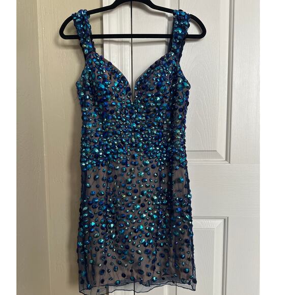 Sherri Hill Dresses & Skirts - Sherri Hill Beaded Crystal Dress Party Homecoming 10